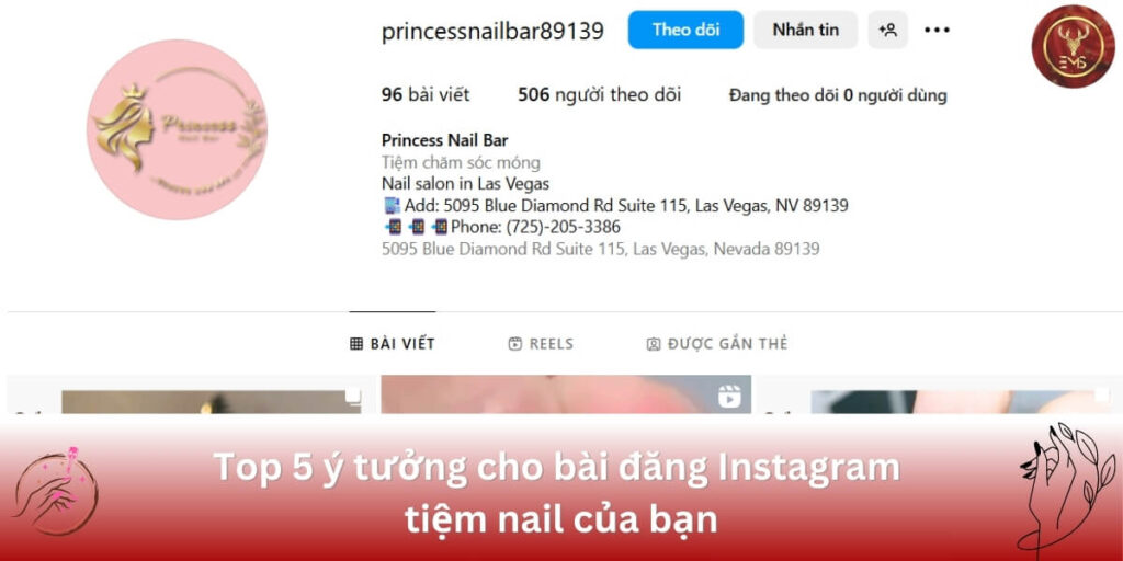 bài đăng Instagram tiệm nail