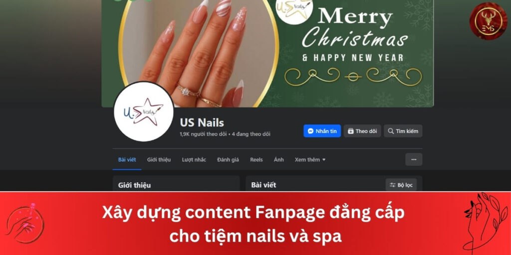 content Fanpage tiệm nails và spa