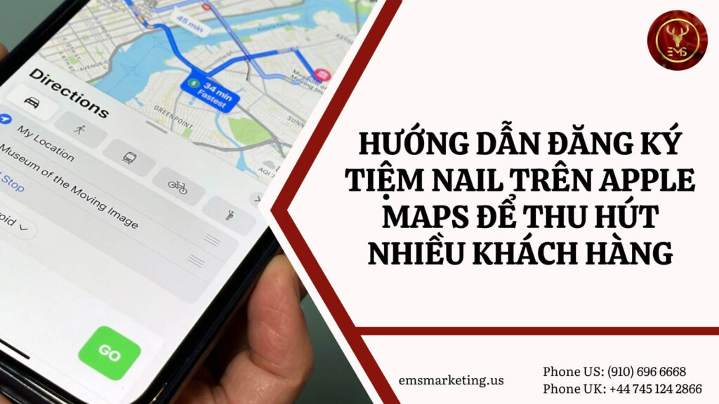 đăng ký tiệm nail cho apple maps